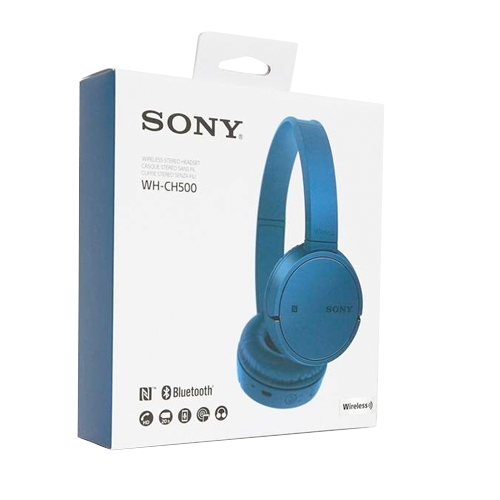 Sony WH-CH500 Headphones Blue Back